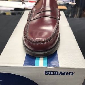 New sebago leather upper in original box